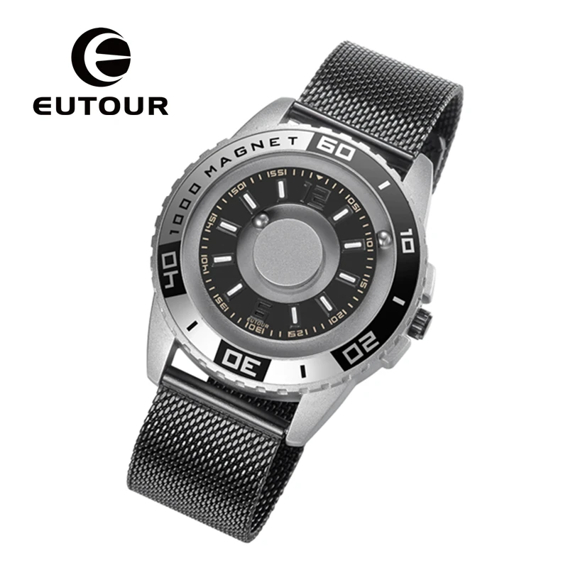 EUTOUR  Quartz Watch Men\'s Luxury Sports Design Shell Original Magnetic Watch Fashion Simple Watch Belt Men\'s Watch Gift