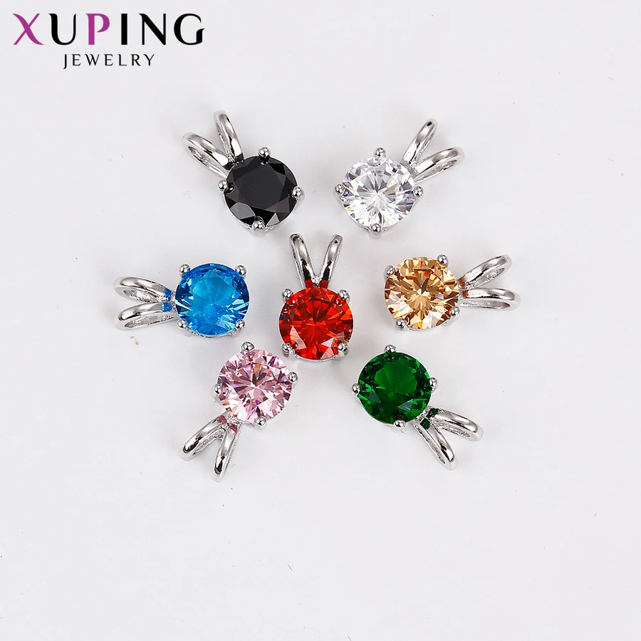 Xuping Jewelry Charm Elegant Design Rhodium Color Pendant Necklace for Women Valentine\'s Day Gifts 32974