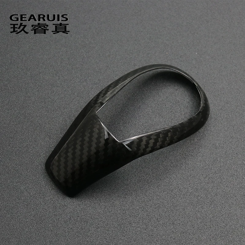 Car Styling for volvo S60 XC60 V60 V40 S80 carbon fiber gear stick gear set gear handle Cover Stickers Interior Auto Accessories