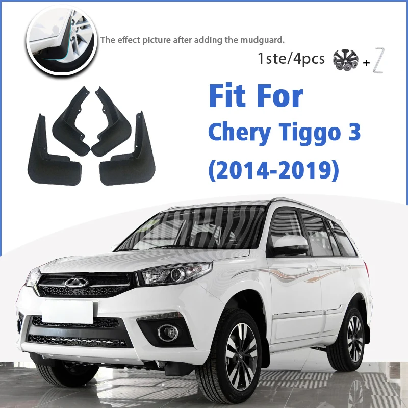 

Брызговик для Chery Tiggo3 Tiggo 3 2014-2019, передние и задние брызговики, автомобильные аксессуары, брызговик, Fender 2015 2016 2018