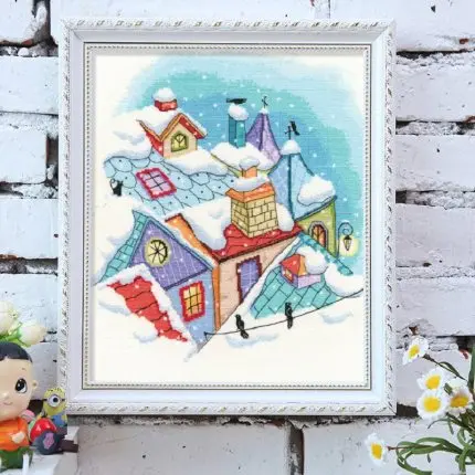 

ZZ1383 DIY Homefun Cross Stitch Kit Packages Counted Cross-Stitching Kits New Pattern NOT PRINTED Cross stich Painting Set