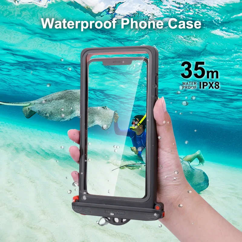 Cheap Waterproof Phone Case 35m Diving Equipment Phone Pouch Underwater Camera for Iphone 11 12 Pro Samsung Mobile Phone Cover