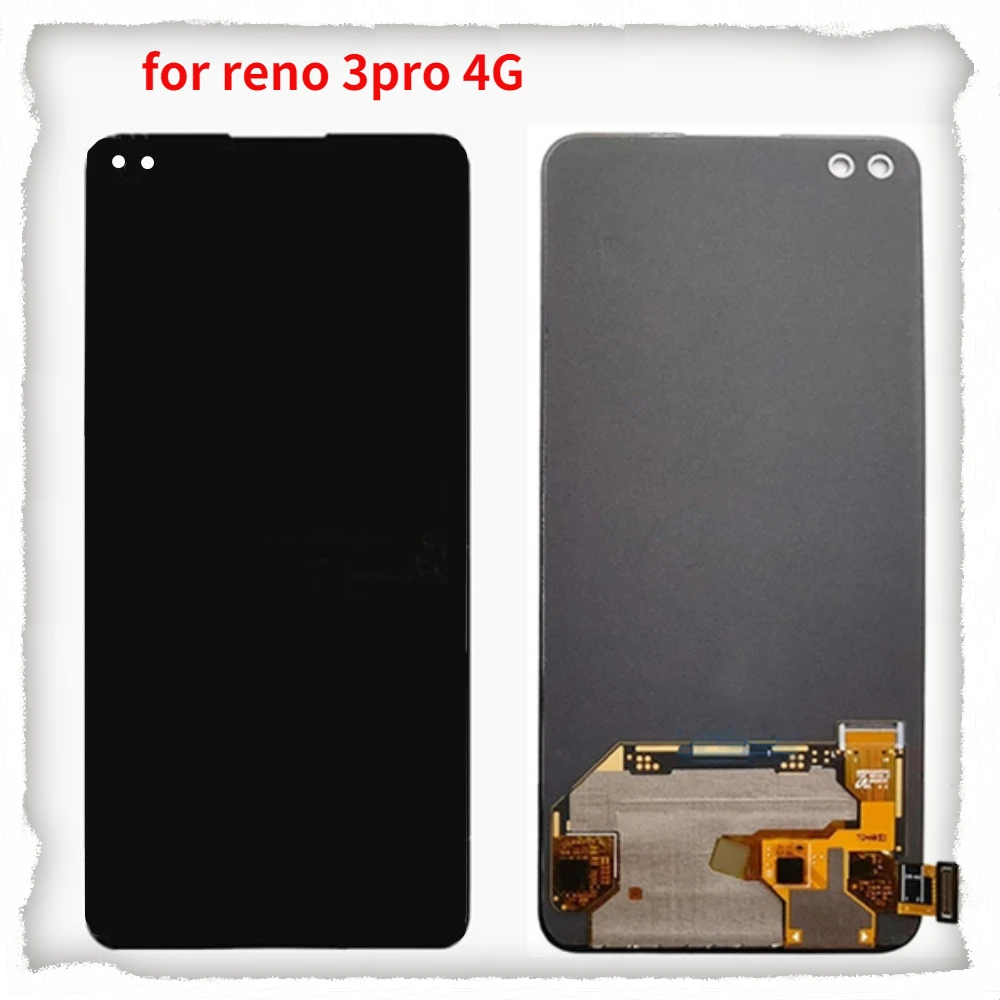 Amoled For Oppo Reno3 Pro 4G CPH2035 LCD Touch Screen Digitizer Assembly For Reno 3 Pro 5G CPH2009 PCRM00 LCD Replacement