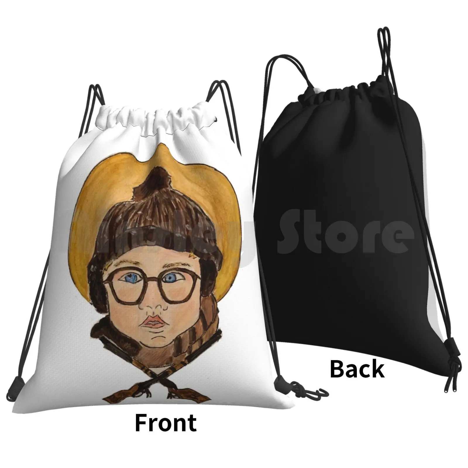 Ralphie Backpack Drawstring Bags Gym Bag Waterproof Ralphie Christmas A Christmas Story Movies Cinephile Film Christmas