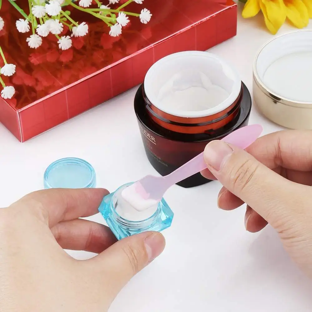 100pcs 3g 5g Diamond Shape Cosmetic Container Makeup Cream Nail Art Lip Balm Refillable Bottle Portable Plastic Jar Vials