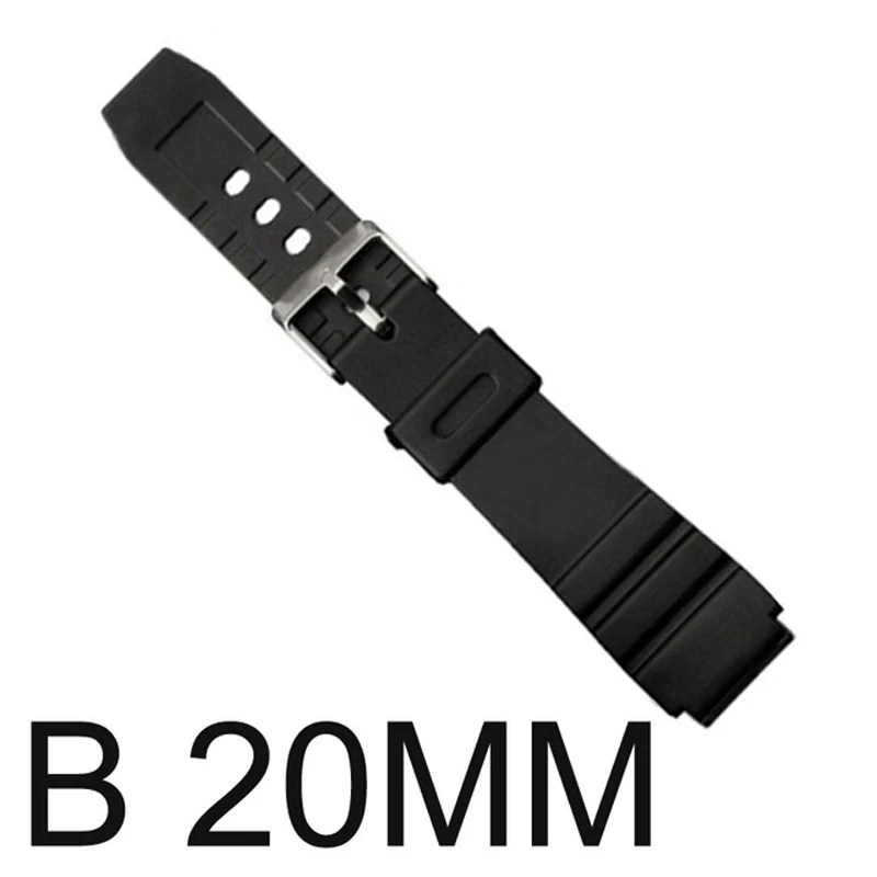 For casio Watches Watchband Silicone Rubber Bands EF Replace Electronic Wristwatch Band Sports Watch Straps 16mm 18mm 20mm 22mm