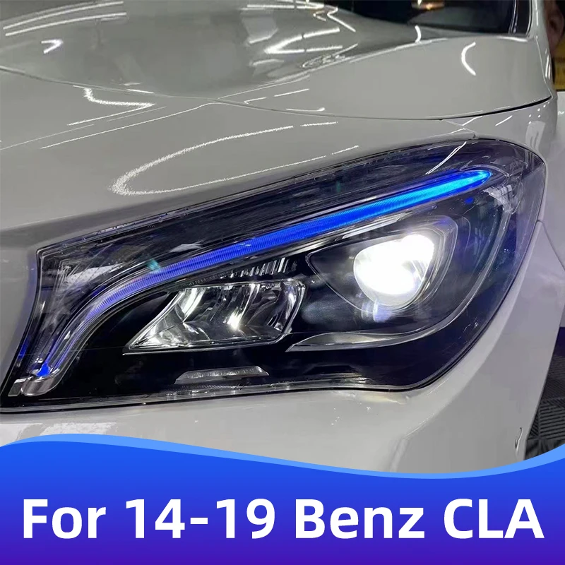 

For 2013-2020 Models Mercedes-Benz CLA Upgrade LED Headlamps W117 180 200 220 250 260 Turn Signal Lamps Car Accessories DRL