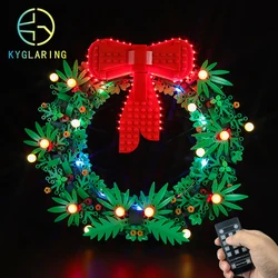 Kyglaring Led Lighting Set DIY Toys for 40426 Christmas Wreath Blocks Building (Only Light Kit Included)