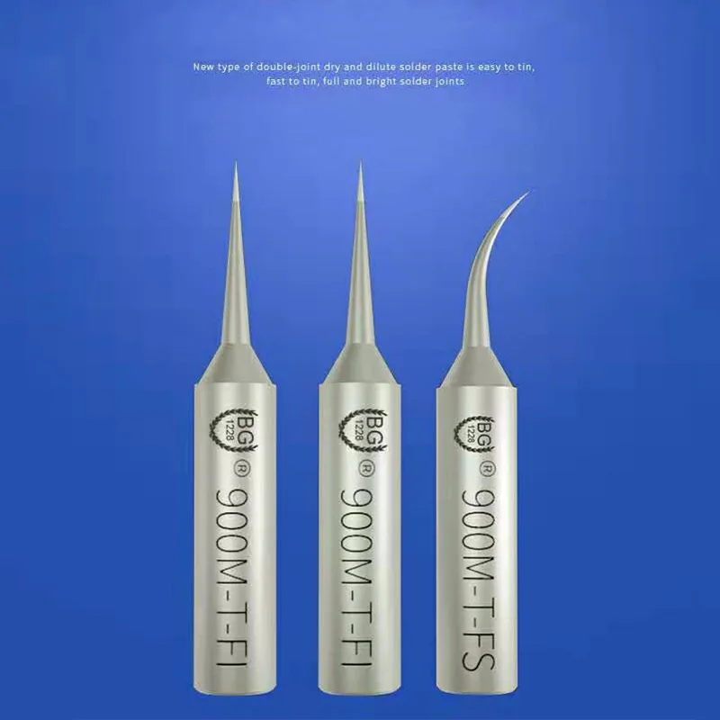 BG Precision Soldering Iron Tips  900M-T-I 900M-T-IS  Oxygen-free Copper Welding Head 0.1MM Soldering Tool