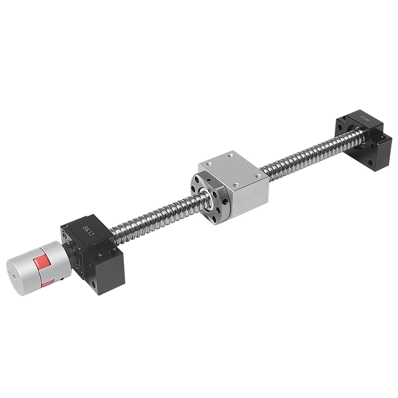 1PC high-precision ball screw left-handed nut set 4005 4010 5010 linear guide + support base BKBF + DSG nut base + XB coupling