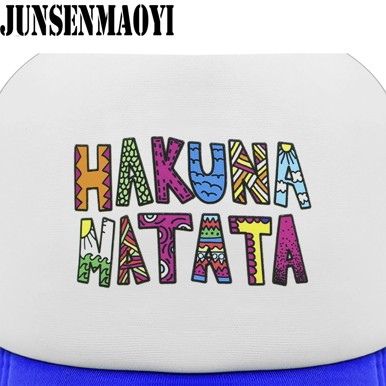 Adult Kids Hakuna Matata Trucker Cap Funny Timon Pumba Hat Men Women Baseball Cap Cool Summer Mesh Trucker Cap Hat for