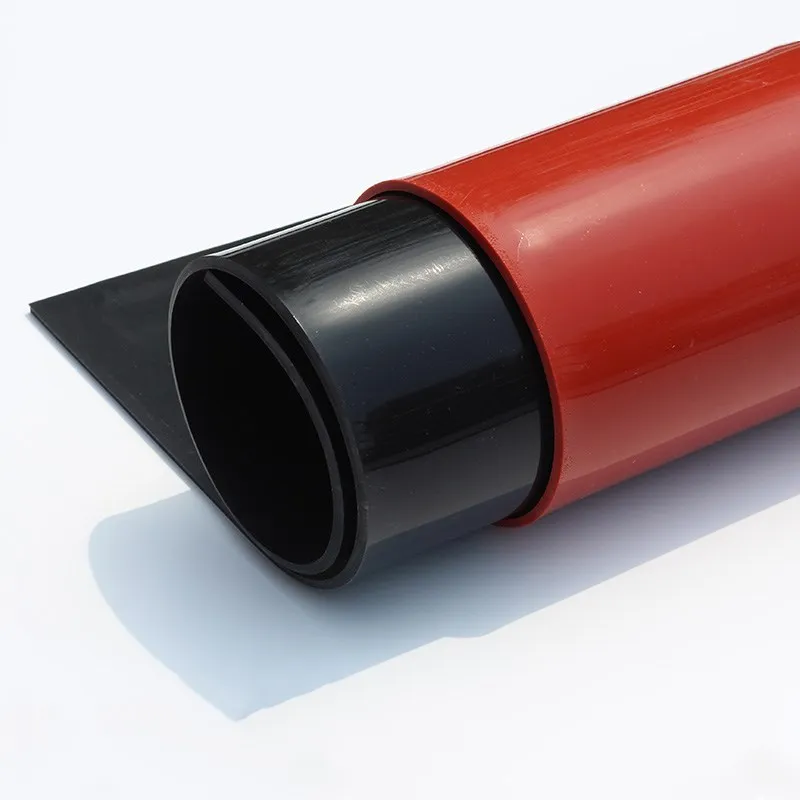 1mm/2mm Red/Black Silicone Rubber Sheet 250X250mm Black Silicone Sheet, Rubber Matt, Silicone Sheeting for Heat Resistance