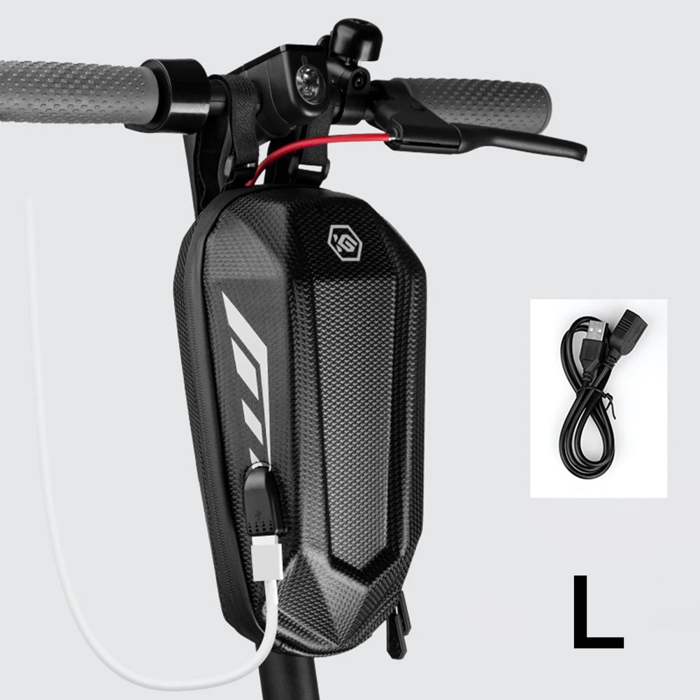 Electric Scooter Head Handle Bag EVA Hard Shell Waterproof Bags for M365/ M365 Pro Handlebar Hanging Universal Storage Front Bag