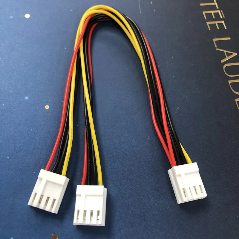 2Pcs/lot ITX FDD Floppy 4Pin Female 2.54mm to 2X4Pin Female dual 4Pin small 4pin Converter power supply Leads Cable Cord 20/30CM