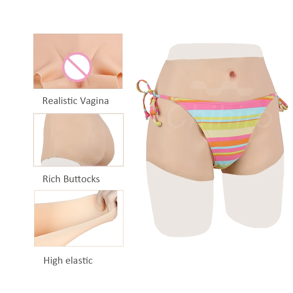 Silicone Fake Vagina Underwear Pusssy Panties For Men Crossdressing Transgender male to female Crossdresser Dragqueen Cosplay