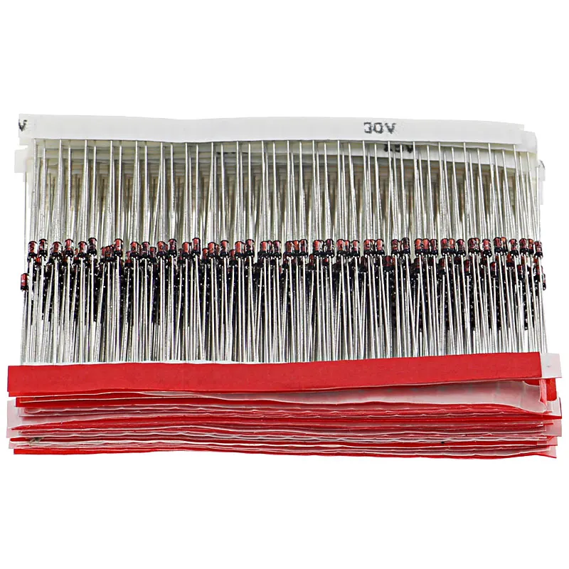 600pcs/Box 30Values x 20pcs 2V - 39V 1/2W 0.5W Zener Diode Assorted Kit set