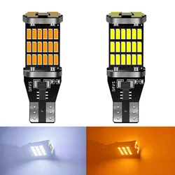 2pcs T15 W6W Led Canbus Bulbs No Error 921 912 T16 Led Car Backup Reverse Lights bulbs Super Bright 45SMD 4014 White 12V