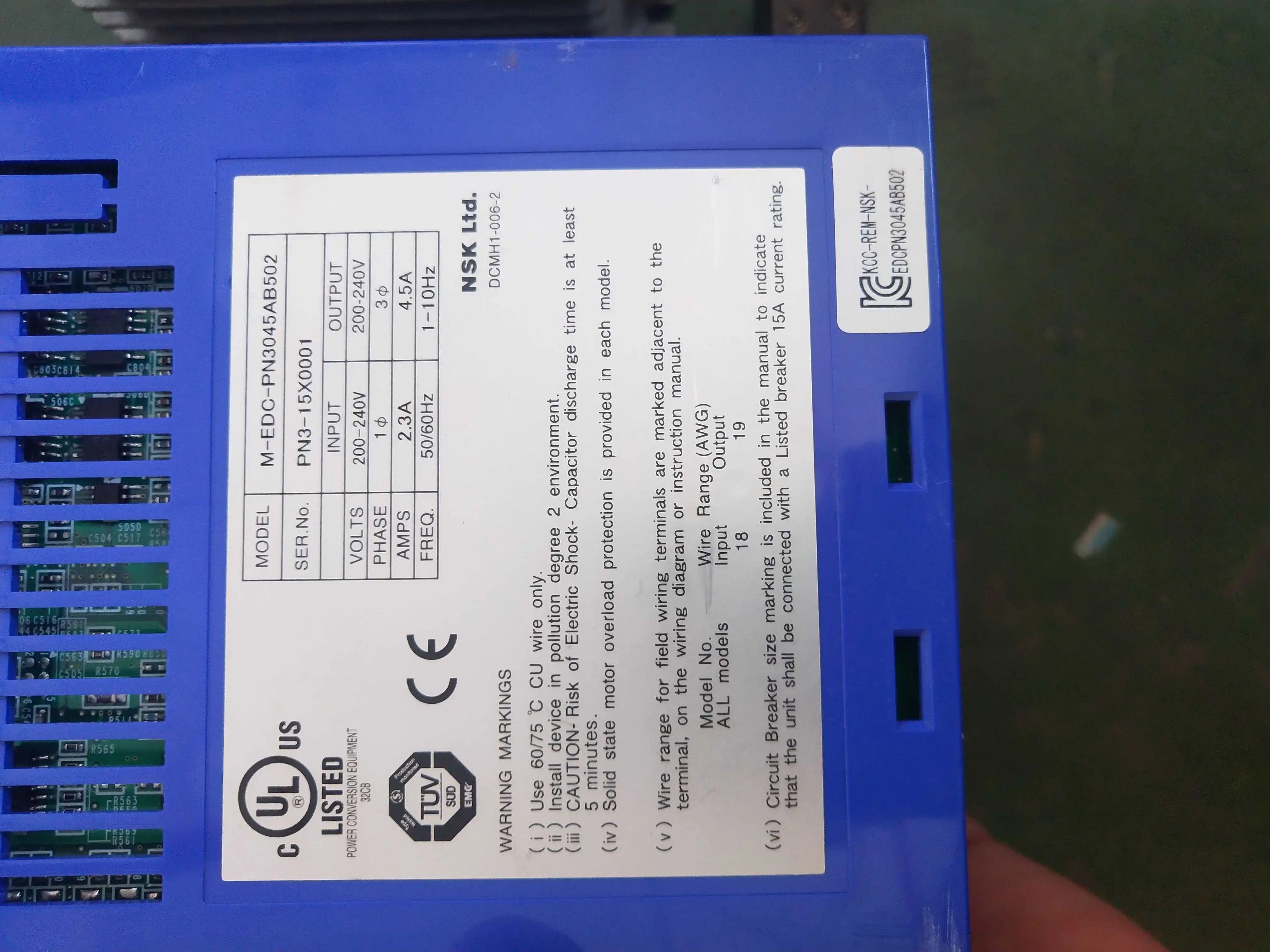 M-EDC-PN3045AB502 Used in good condition servo dirver