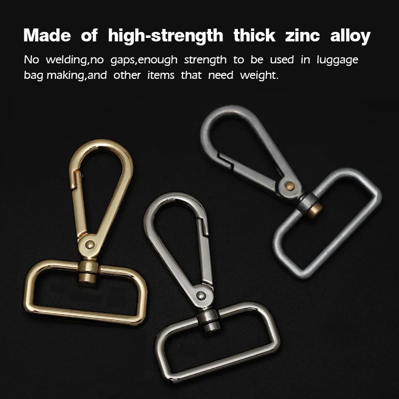 WUTA New Key Chain Ring Swivel Trigger Hook Lobster Clasp DIY Craft Outdoor Backpack Bag Part Snap Dog Clip Hook DIY Accessories