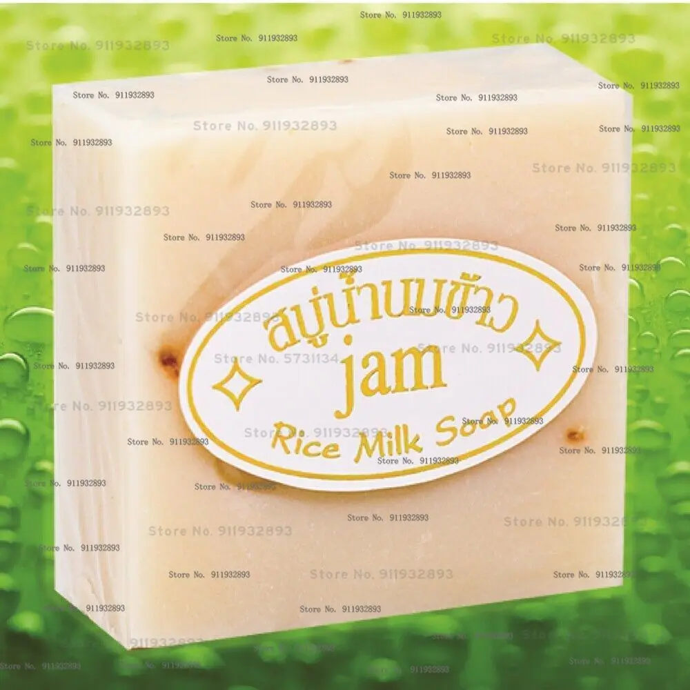 JAM RICE MILK SOAP WHITENING LIGHTENING SKIN Glutathione Moisturizing Anti Aging Collagen Face & Body Herbal Extracts 60g