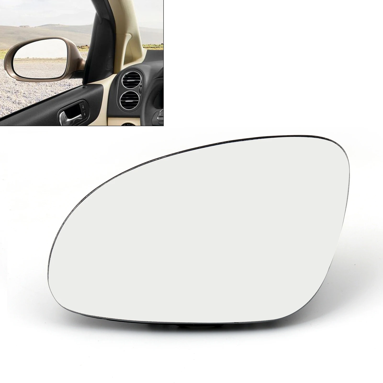 Artudatech Car Door Mirror Left and Right Glass Heated W/Holder Fit For Golf GTI Jetta MK5 Passat B6 Auto Parts