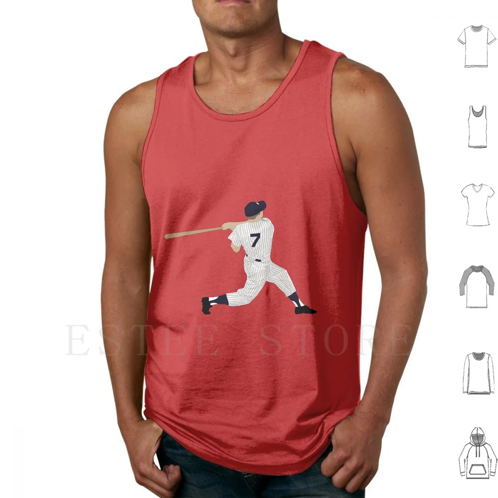 Mickey Mantle Tank Tops Chaleco Sin Mangas Manto Yanks Let S Go Yanks Béisbol Nueva York Mickey 7 Home Run