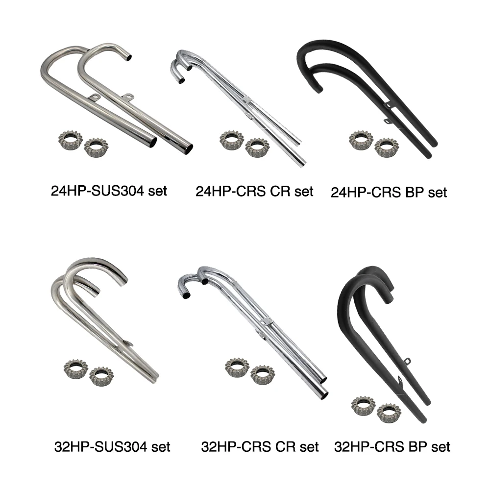 ZSDRTP CJ-K750 Motorcycle Exhaust Pipe with Nuts 24HP 32HP for BMW K750 R71 R12 CJ-k750 Ural M1 M72 and Dnepr MT12