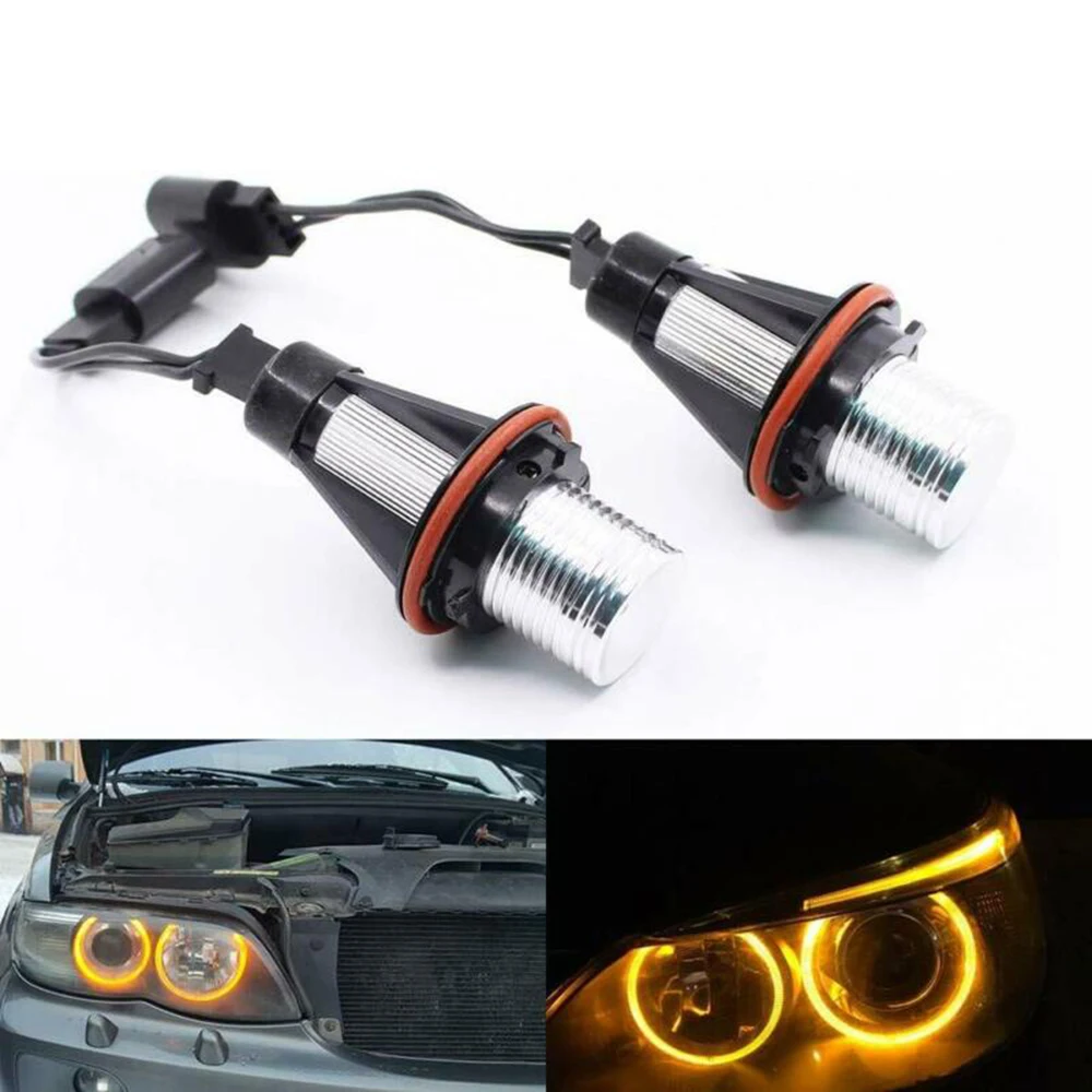 2PCS Angel Eyes Marker Light Bulbs Bright Headlights Replacement Car Accessory For BMW E39 E60 E63 E64 E53 5 6 7 X3 X5