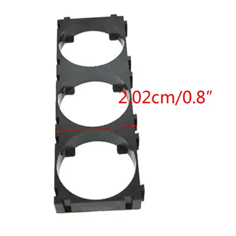 20PCS 32650 1x2/1x3 Battery Holder Safety Anti Vibration Plastic Cell Brackets for DIY 32650 Batteries Pack Accessories