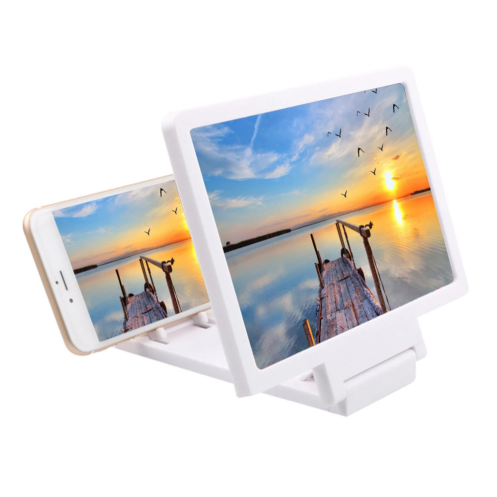 phone holder Folding 3D Mobile Phone Screen Enlarge Magnifier HD Video Amplifier Stand Holder держатель для телефона