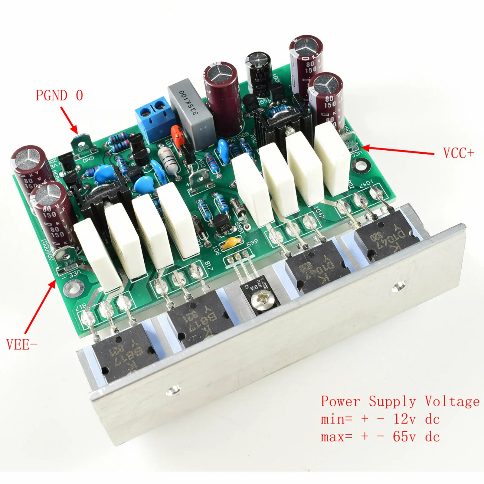 

L20 Mono 350W Power Amplifier Finished Board w/Angled Aluminum