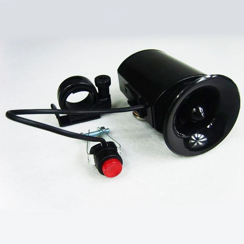 Bicycle Horn 6-sound Bike Super-Loud Electronic Siren Horn Bell Ring Alarm Speaker Waterproof Cycling Safety Bicycle Accessories