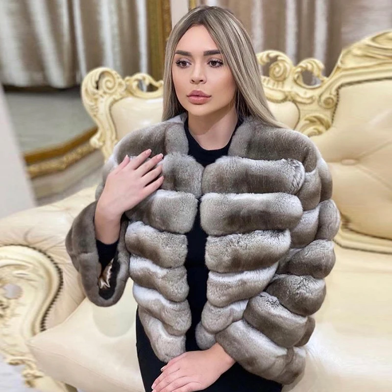 

Winter Fur Jacket Genuine Rex Rabbit Fur Jacket Luxury Warm Rabbit Fur Jacket Best Selling Clothes For Women