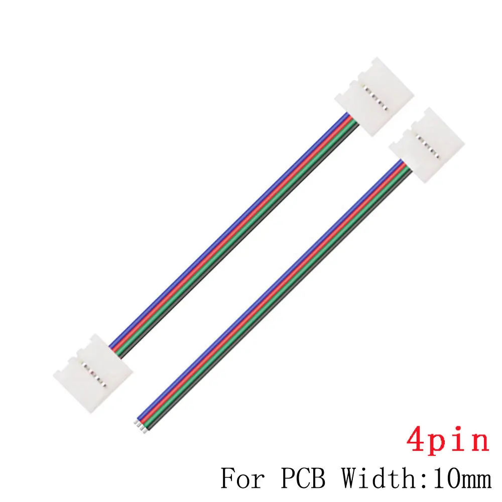 WS2812B WS2811 5050 RGB LED Strip Single / Double End Solderless Cover Connector 8mm/10mm /2pin /3pin /4pin/5pin