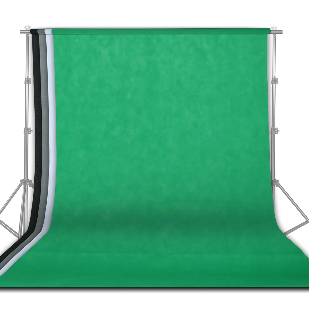 4Pcs 1.6x3M Photography Background Backdrops Cloth Green Screen Chromakey For Photo Studio Video Background Portrait Party