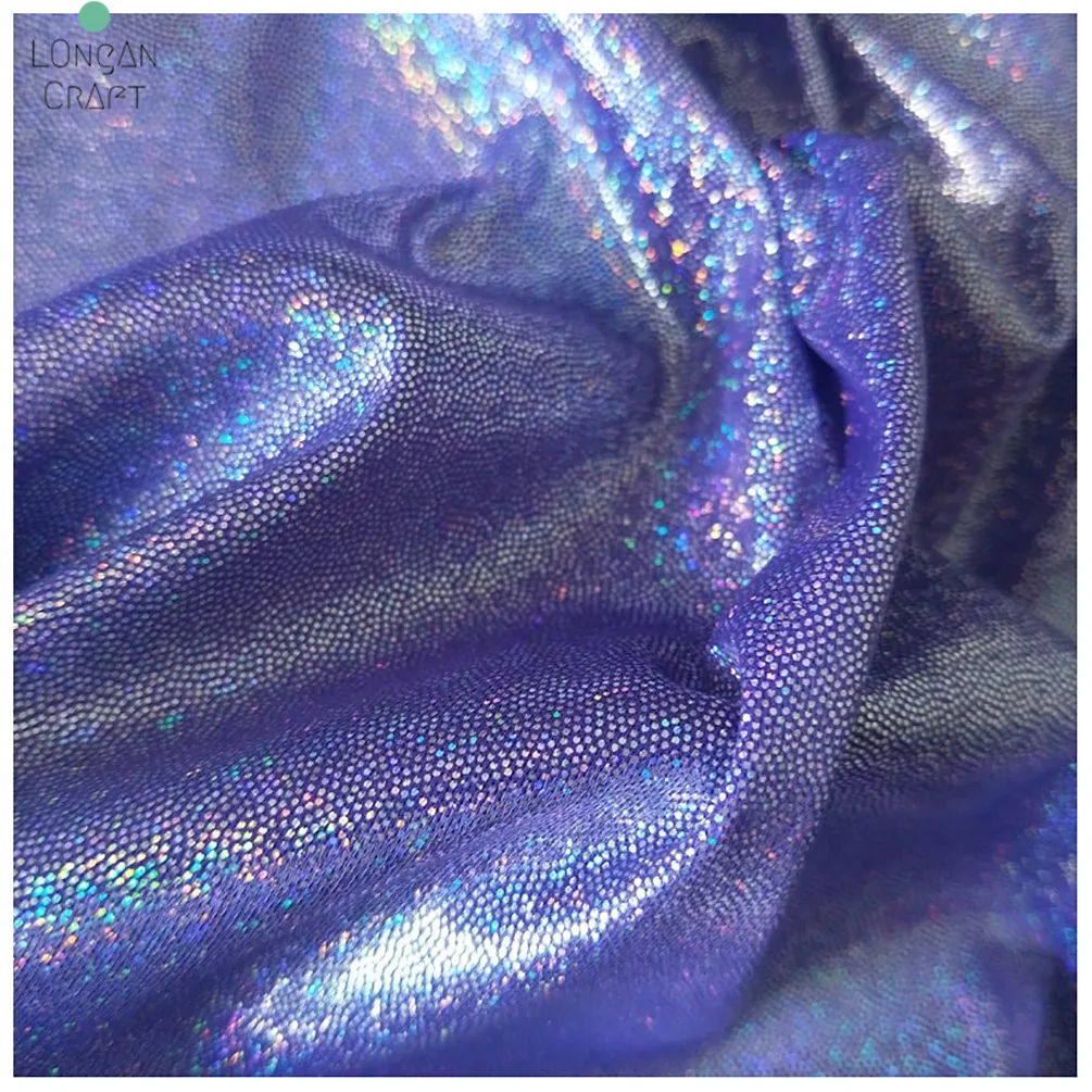 150cm*50cm Glitter Polyester Laser Fabric Iridescent Wedding Party Background Fabric Doll Clothing Decor DIY Sewing Material