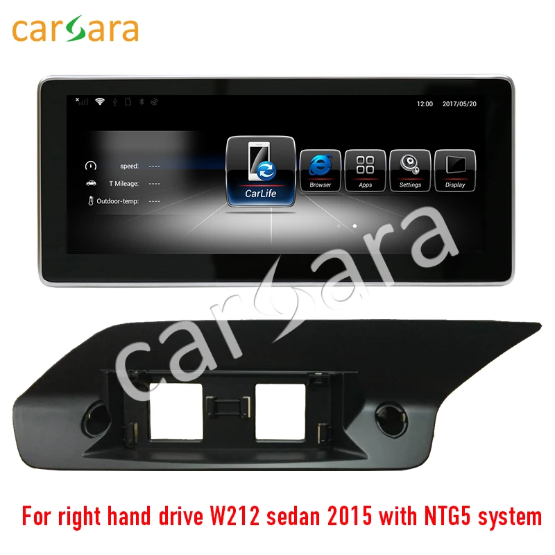 

carsara Android display for E Class right hand drive sedan W212 2015 NTG5 10.25" touch screen GPS Navigation radio