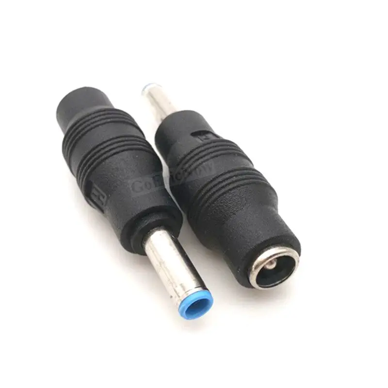 1 pcs Right Angle Connector 7.4*5.0mm To 4.5*3.0mm DC Power Charger for HP Dell Blue Tips Copper Core Laptop Adapter