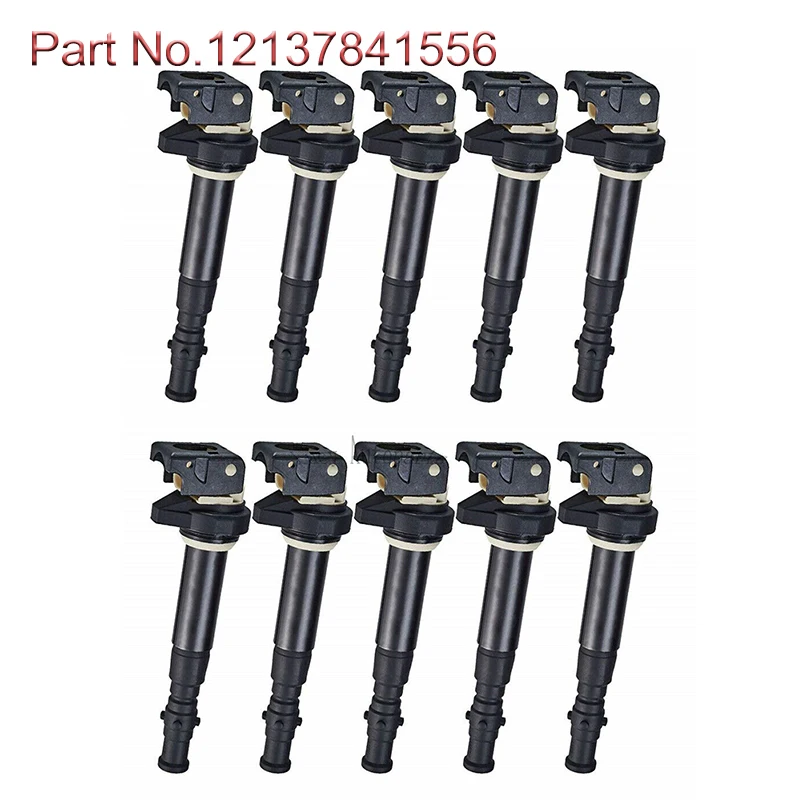 

Катушка зажигания 12137835108 12137841556 для BMW E60 E61 E63 E64 S85 M5 M6 5.0L V10 5 и 6 серий 2006 2007 2008 2009 2010