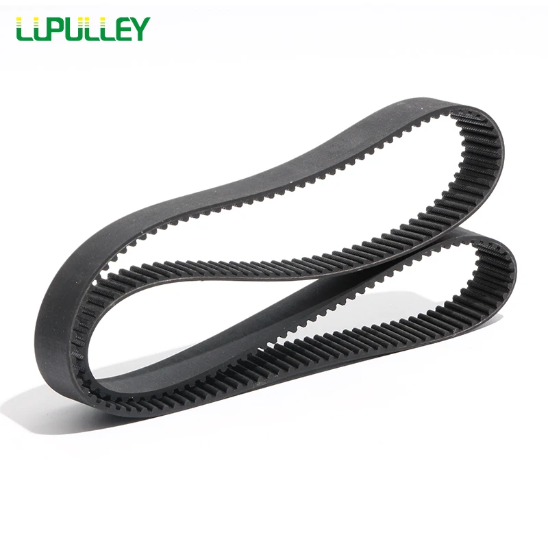 LUPULLEY S5M Timing Belt Closed Loop Black Rubber Toothed Belt 5mm Pitch Width 15/20/25mm Length 460/465/475/490/500/515/520/525