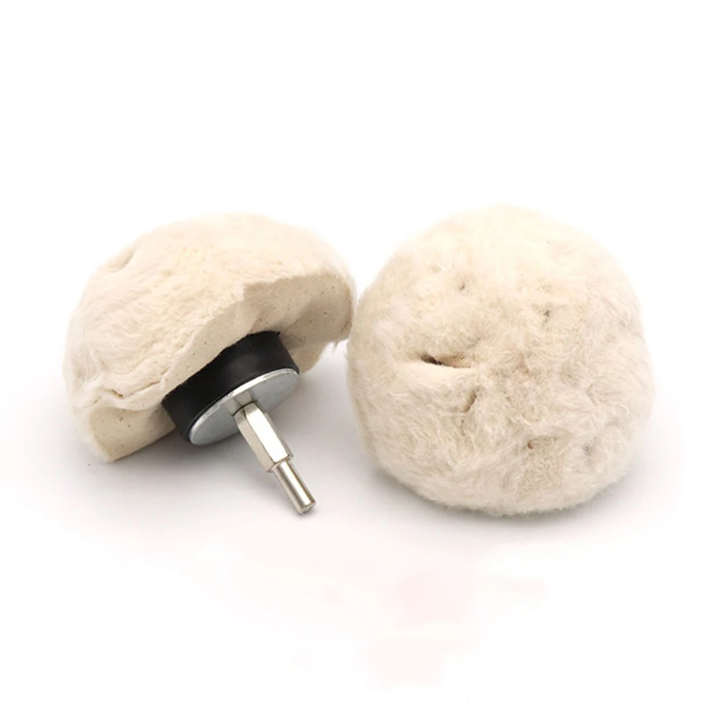 Rueda de fregona pulidora de tela de algodón, vástago de 1/4 pulgadas para amoladora de Metal, 1 unidad