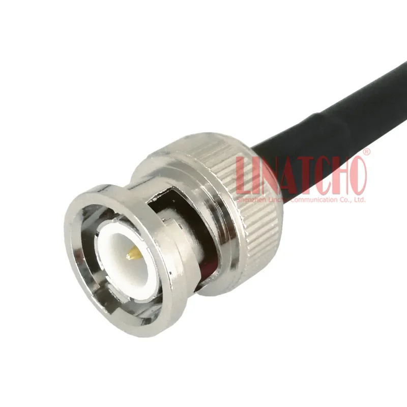 1 Meter 50ohm Coaxial RG58U Antenna Extension Jumper Cable N Male to BNC Male Connector