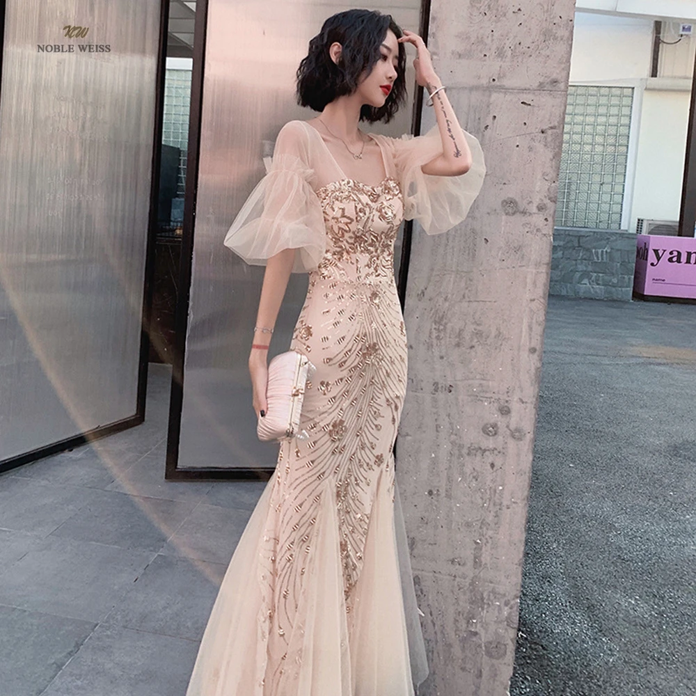 Dresses Woman Party Night  Floor-Length  Evening Dresses Mermaid  Sequined  Prom Dresses Customized