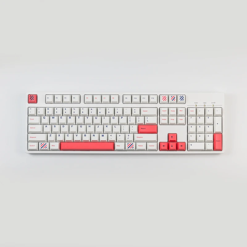 Lot de capuchons de touches de clavier par Sublimation, PBT, profil Cherry, avec entrée ISO, pour clavier de disposition EU, 1 ensemble