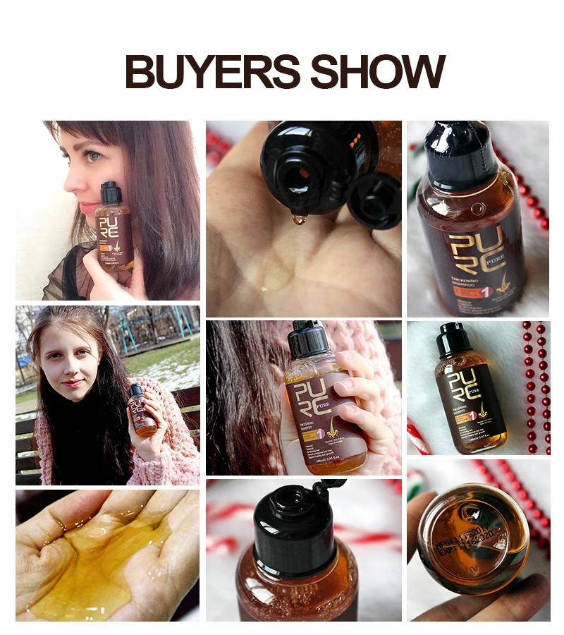 شامبو الشعر PURC، التنظيف العميق، تنعيم اللامع، منتجات العناية بالشعر المجعد التالف #5