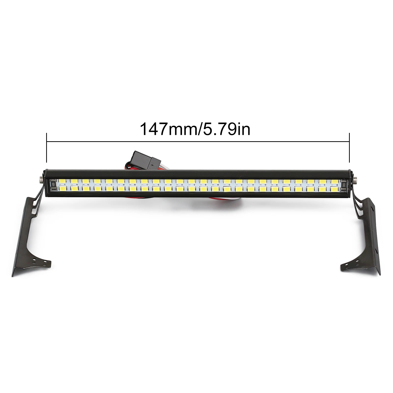 INJORA 48LED Lights Bar with Control Panel for 1/10 RC Crawer Axial 90046 SCX10 III AXI03007 Jeep Wrangler Body Shell