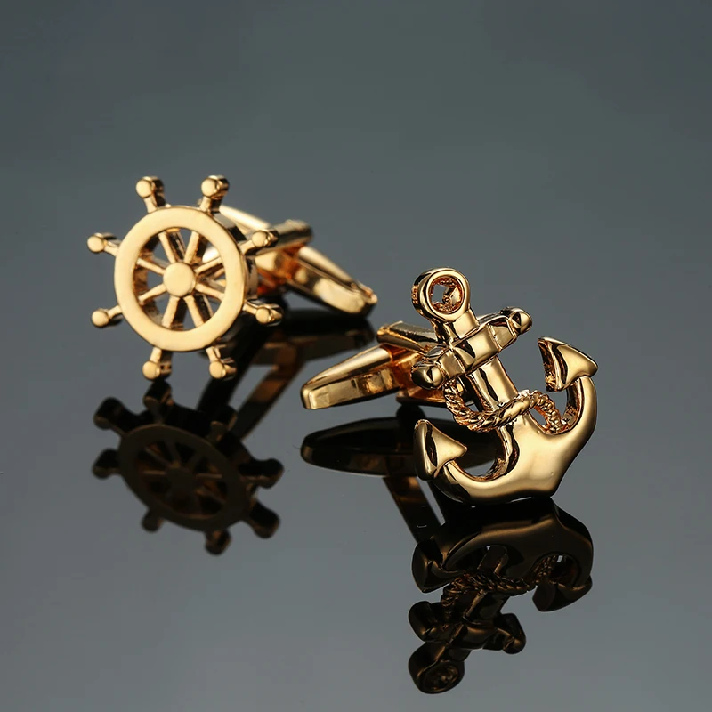 French shirt Cufflinks Aircraft sailboat motorcycle racing car Design cuffbuttons Men\'s business jewelry accessories wholesale