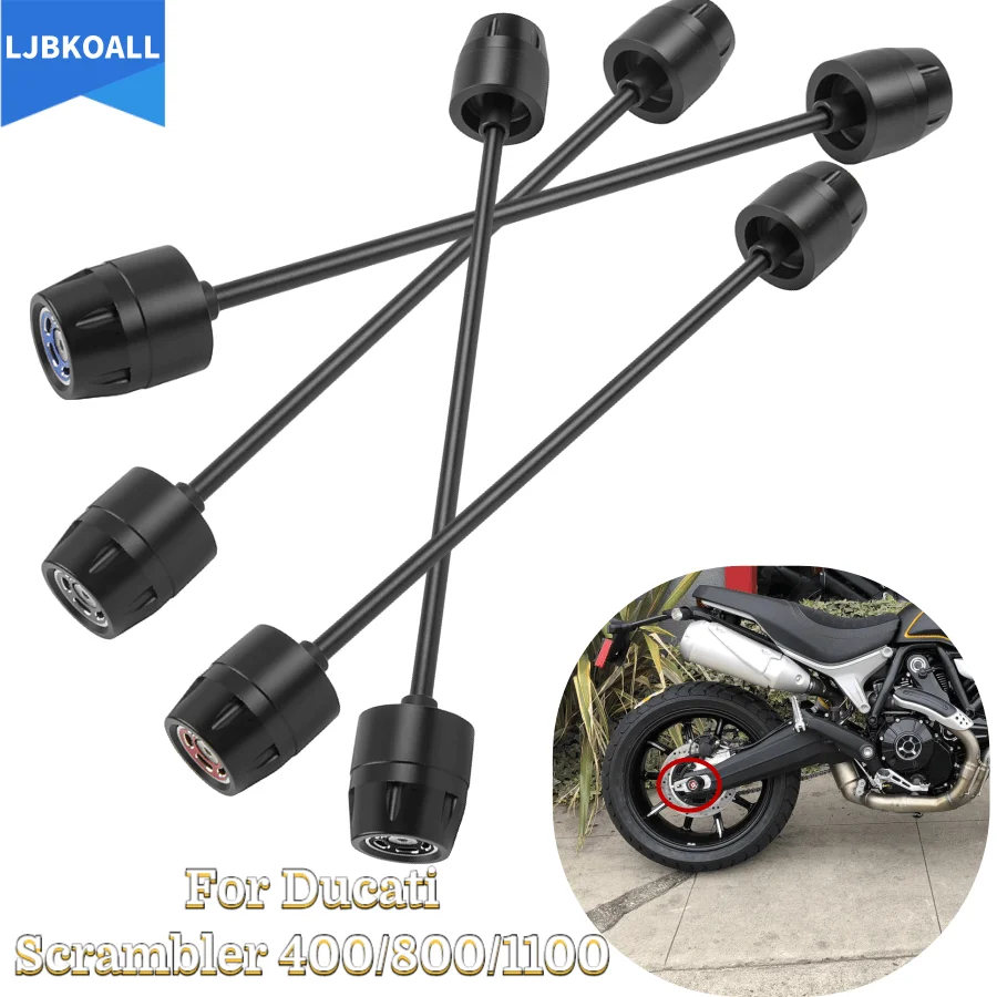 

Scrambler 800 Motorcycle Rear Wheel Slider Axle Fork Crash Sliders Wheel Protector For Ducati Scrambler 400 800 1100 All Years