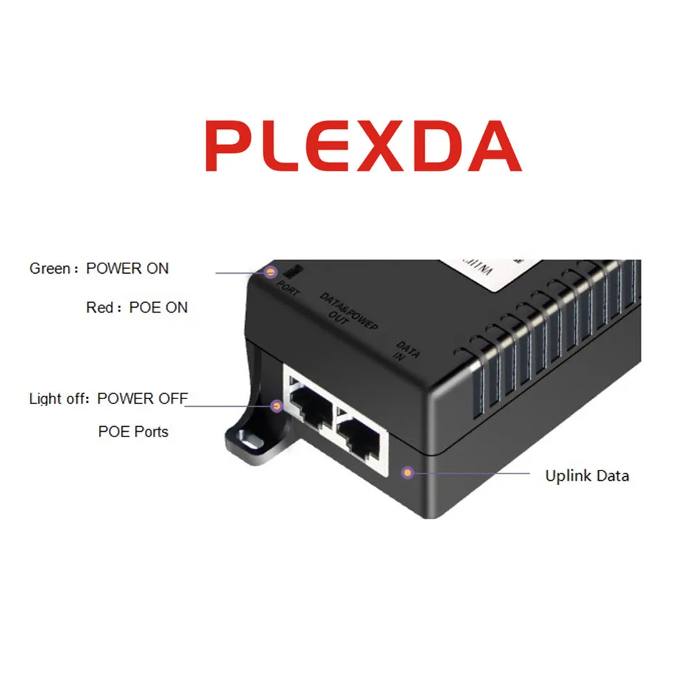 Inyector Plexda 10/100/1000M 30W Gigabit POE (SGD-900AFG-N3)