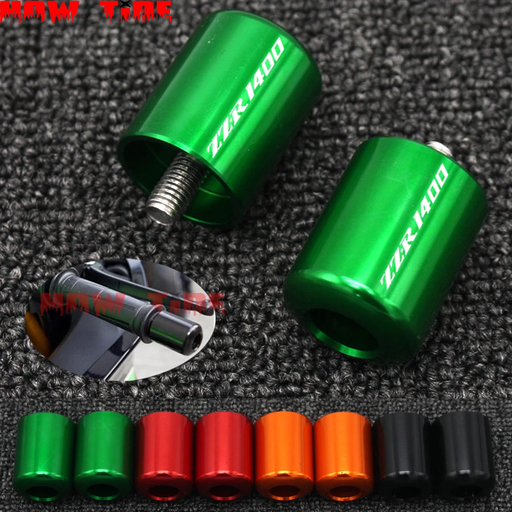 Motorcycle Accessories CNC Handlebar Grips Bar Ends Cap Slide For Kawasaki ZZ-R1400 ZZR 1400 ZZR1400 2006-2016